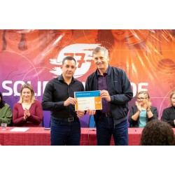 Sargento Leandro Chrestani apresenta a nova Executiva Municipal do partido Solidariedade